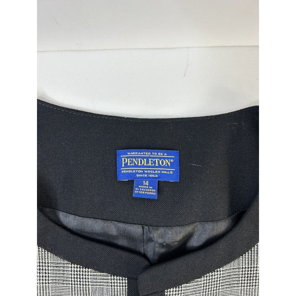 Pendleton Virgin Wool Houndstooth Equestrian Over… - image 6